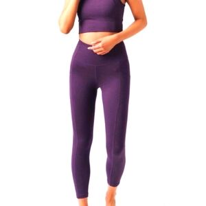 Zyia active plum knit leggings